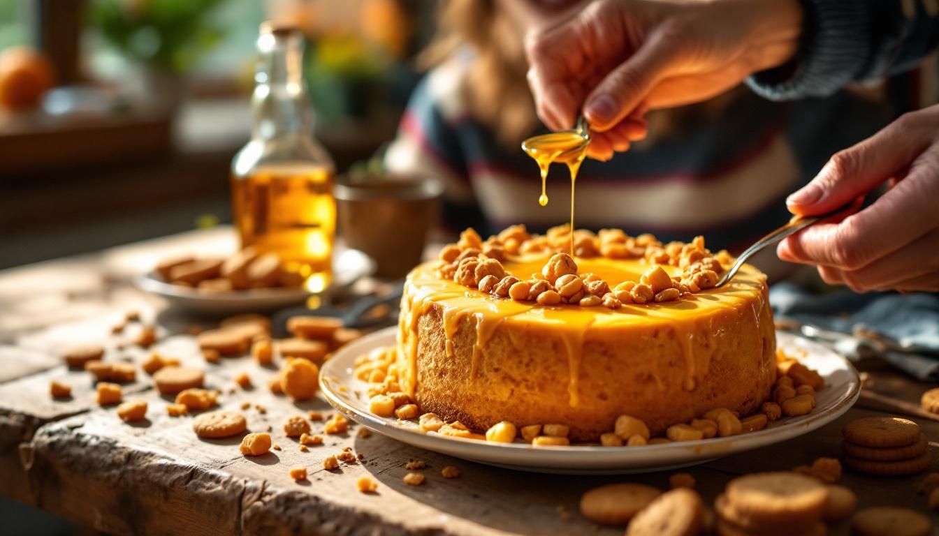 ontdek het heerlijke recept voor arretjescake met kruidnoten en licor 43, een perfect zoet dessert voor liefhebbers van smaakvolle lekkernijen.