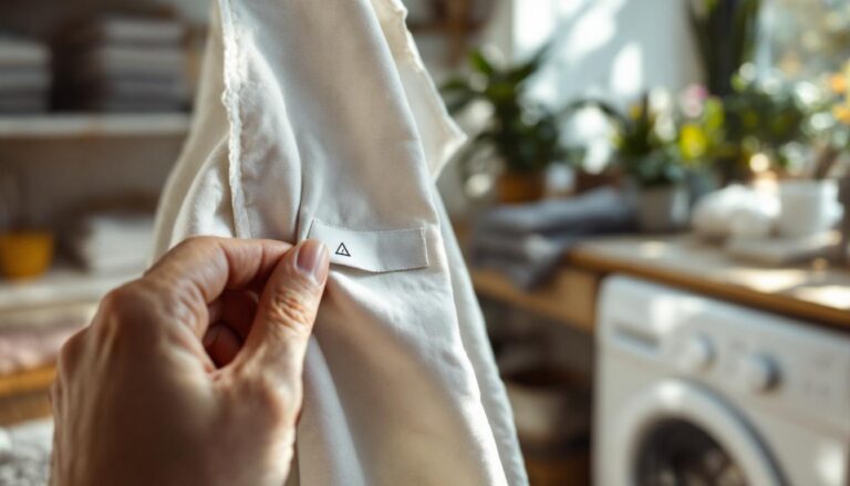 ontdek de echte betekenis van het kleine driehoekje op kledinglabels en leer wat het symbool aangeeft over de verzorging van je kledingstukken.