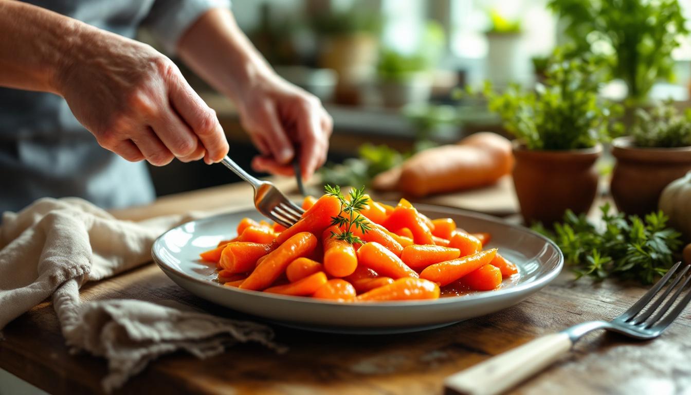 ontdek het heerlijke recept voor geglaceerde worteltjes met honing, een tijdloze klassieker die je smaakpapillen zal verrassen. perfect als bijgerecht!